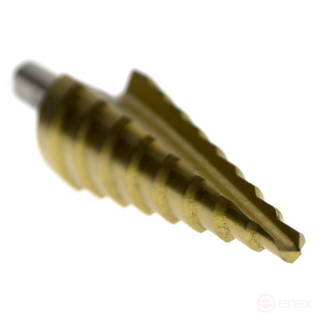 Сверло ступенчатое 4-20мм, HSS, шаг 2мм, ЧЕГЛОК (20/120)