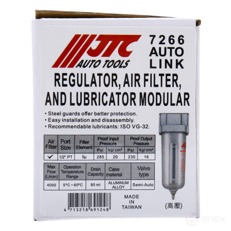 1/2” 16atm dehumidifier filter. 4000L/min. JTC