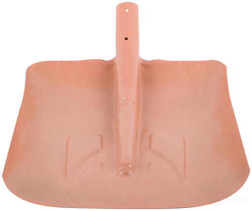 Snow shovel, steel sidewalk shovel without handle 340x385 mm