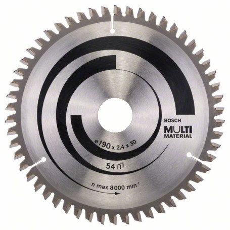 Multi Material saw blade 190 x 30 x 2.4 mm; 54