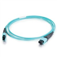 FHD-MC3-503-MPOM12/PS-MPOF12/PS-A-1M-LSZH-AQ Patch cord fiber optic MPO (Dad) - MPO (mom), type A, 12 fibers, OM3, 40/100G, LSZH, 1 m