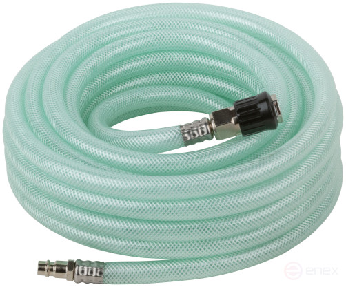 PVC reinforced extension hose with quick-release connectors, diameter 10x15 mm, 10 m