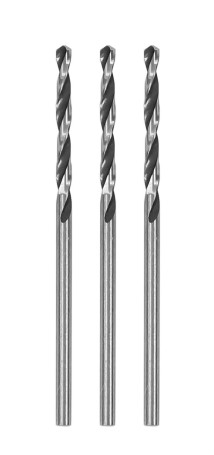 Drill bit for metal HSS F2.0 mm, 3 pieces, blister