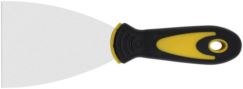 Шпатель, нерж.сталь, прорезиненная ручка 3" (75 мм)