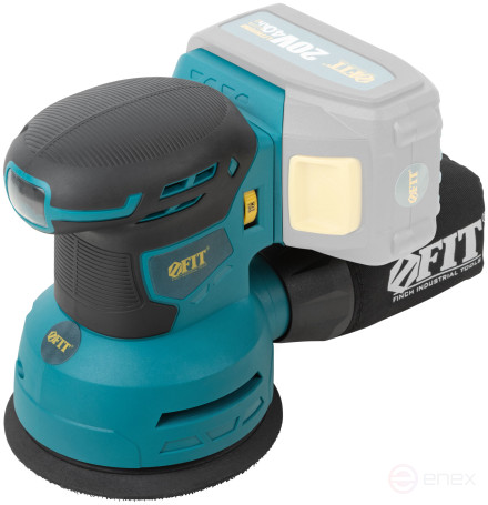 Шлифмашина Эксцентриковая Акк.;20 В; 6000-12000 об/мин; 125 мм; липучка; коробка