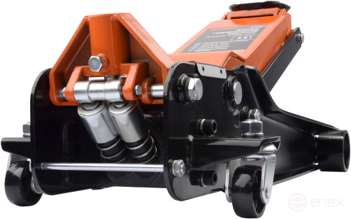 Домкрат гидр. шиномонтажный 3.5т (95-552мм.подкатной; кардан.привод; двойной насос) АвтоDело (43359)