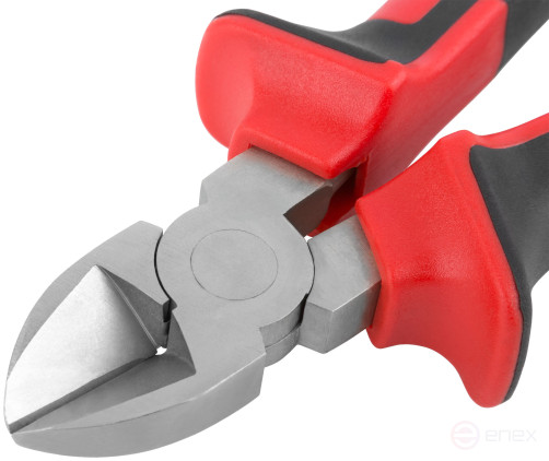 Trend side cutters, two-tone rubberized handles, 180 mm chrome-nickel coating