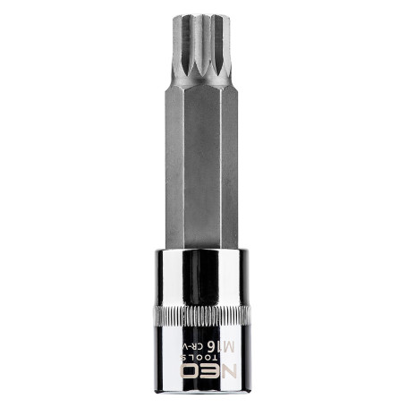 Головка торцевая с битой-вставкой Spline 1/2", M16 x 100 мм