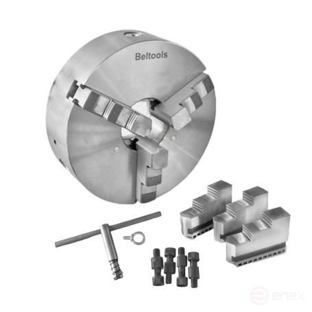 Патрон токарный 400-ПТ 3-x кулачковый (7100-0043П) К11/С8 с обратными кулачками Beltools