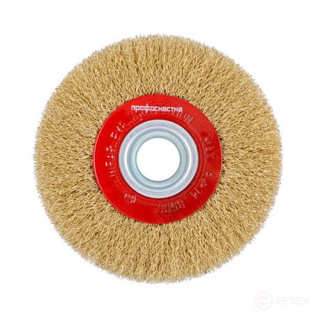 Щетка 817 диск., гофр. ЛАТУНЬ для заточн. ст. с адапт. D100/19/20 (12,7-16 мм) BS 0,3 уп. 1/60