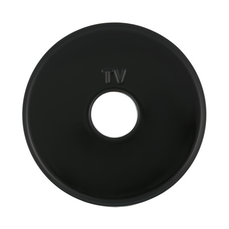 TV Outlet Cover (black) Vintage