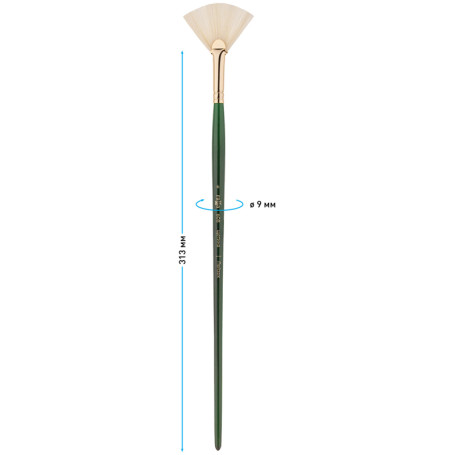 Brush artistic bristles Gamma "Landscape", fan No. 6, long handle