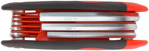Ключи шестигранные CrV 8 шт.(1,5-8 мм) складные