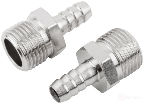 Herringbone adapters 10 mm - 1/2" male thread, 2 pcs.