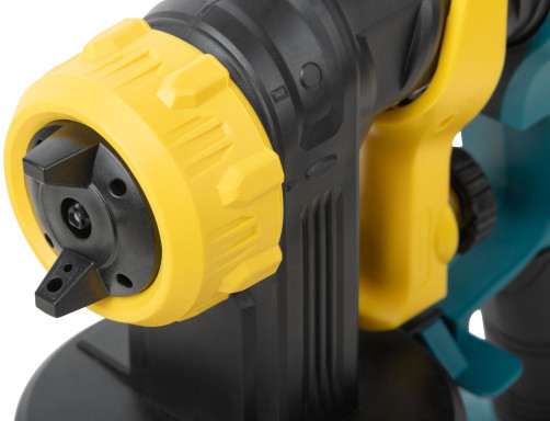 Распылитель Акк. 20 В; 1,8 / 2,5 мм; 1000 мл; 70 DIN/сек; 700 мл/мин; HVLP; коробка