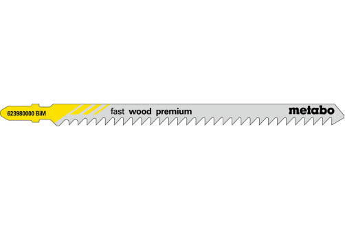 5 jigsaw blades, for wood, profess. 126/ 4.0 mm , 623980000