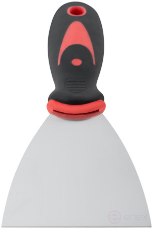 Spatula, stainless steelsteel, rubberized handle 3" (75 mm)