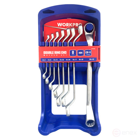 Folding Double-sided Wrench Set 8pcs (6-22mm) WP202509 WORKPRO