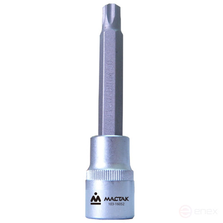 Насадка (бита) торцевая 1/2", TORX, T52, L = 140 мм, для ГБЦ VAG МАСТАК 103-16052