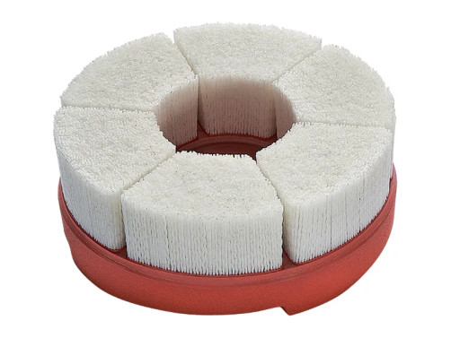 Щетка набивная HFB, диаметр 150 мм, нейлон абразив КК K 80/1,20 мм, высота ворса 40 мм, посадочное отверстие 32 мм с двойным шпоночным пазом