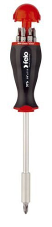 Felo Screwdriver with enlarged magnetic holder for bits with a set of bits SL, PH, PZ 8pcs 37604105