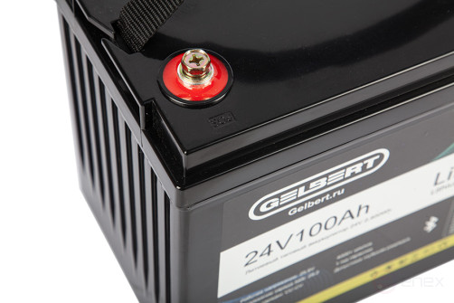 Gelbert LiFePO4 Lithium Traction Battery (24V/100Ah/120A/2,400Wh) Bluetooth