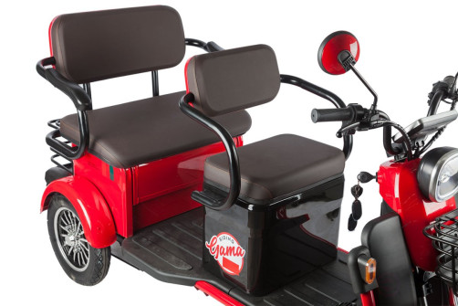 Electric tricycle Rutrike Gelbert Kappa 48V/60V 650W, red