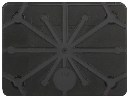 Soldering box ERA KOR-150-110-70- 11g-2MP-B two-component HF UV resistant 150x110x70mm Black Direct mounting IP67