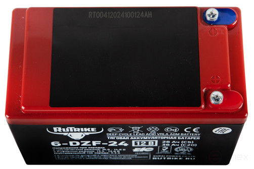 Тяговый аккумулятор RuTrike 6-DZF-24 (12V24A/H C2)