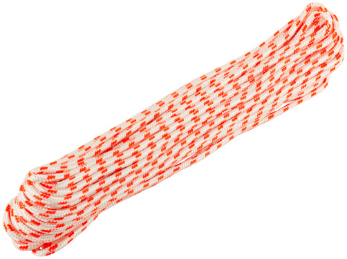Nylon braided 16-strand halyard with a core of 4 mm x 20 m, r/ n = 320 kgf
