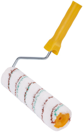 The roller is microfiber, white with red and blue stripes, dia. 48/66 mm; pile 9 mm, 230 mm