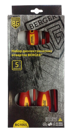 A set of dielectric screwdrivers 5 pieces BERGER