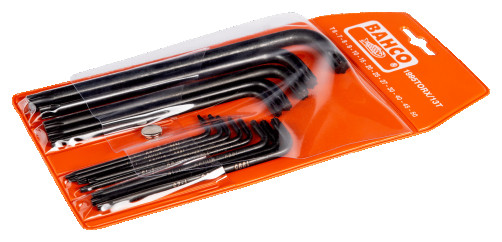 Набор удлиненных Г-образных шестигранников под винты TORX T6-T50, 13 шт