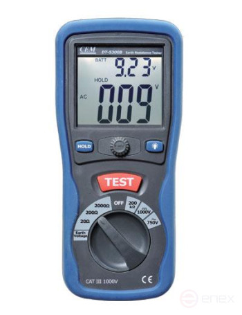 DT-5300B измеритель сопротивления заземления DT-5300B CEM