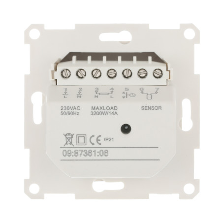 Underfloor heating thermostat complete with sensor (white) LK60, LK80