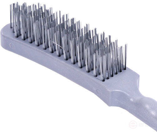 Щетка металлическая 6-рядная с пластиковой ручкой (АвтоDело) 44016