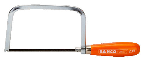 Mini metal hacksaw with wooden handle, 150x280 mm