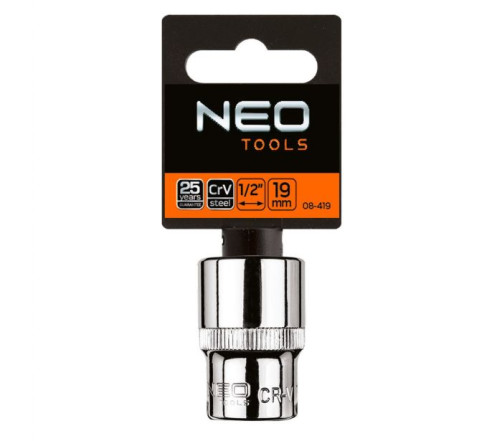 Головка торцевая 6-гранная 1/2", 20 мм