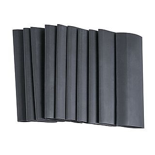 Shrink tube 2:1; black; 9.6-4.5 mm; 0.1 m (pack. 25pcs)