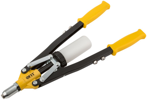 Two-handed power riveter, plastic container 3.2-6.4 mm (440 mm)