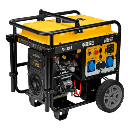 Gasoline generator PS-120EA, 12 kW,230 V, 40 L, ATS connector,electric start Denzel