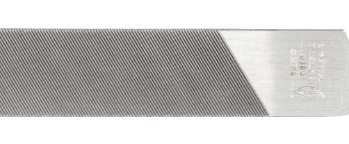 Напильник плоский с круглой кромкой без ручки 200 мм, насечка драчевая