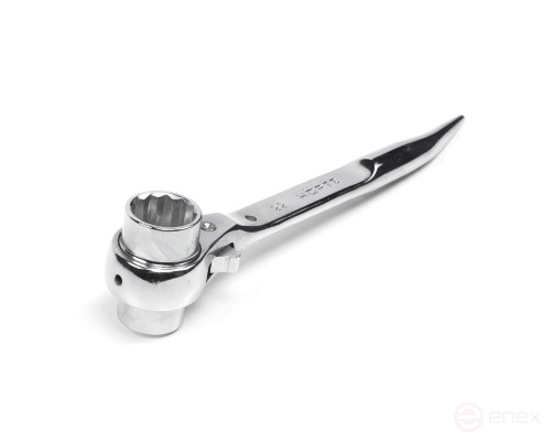 Colic socket wrench ratchet 19x22 chrome HORTZ