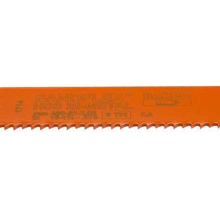 Машинное биметаллическое полотно Sandflex для станков KASTO 6 TPI, 500x45x2,25 мм