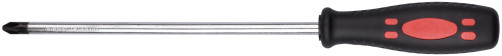 Screwdriver "Standard", CrV steel, rubberized black and red handle 8x200 mm PH3