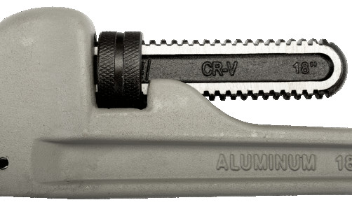 1 1/2" Aluminum pipe wrench, 253 mm