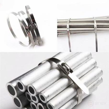 Steel ties (AISI 304) STS 4.6x350 mm, 100 pcs. MALIEN