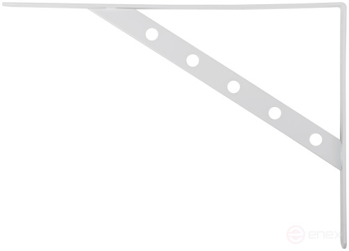 Уголок-кронштейн усиленный белый 350х250 мм