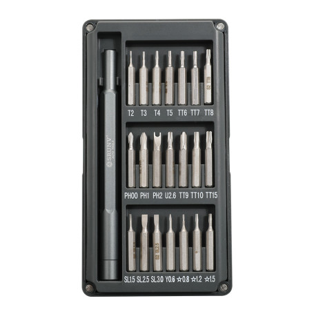 Set of screwdrivers and bits for precision work 22 item GODKING GKRO-10022