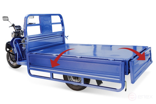 Cargo electric tricycle Rutrike Expert PRO 2000, grey